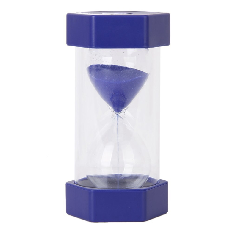 

New-Security Fashion Hourglass 5 minutes Sand Timer Blue