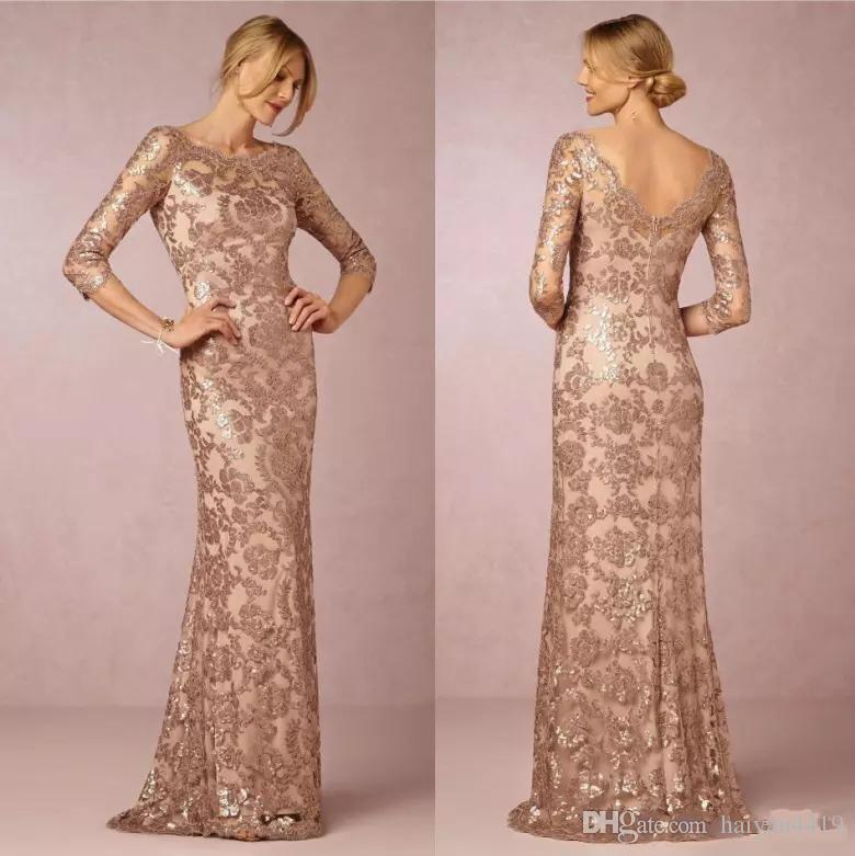 rose gold wedding dresses for mother of the bride