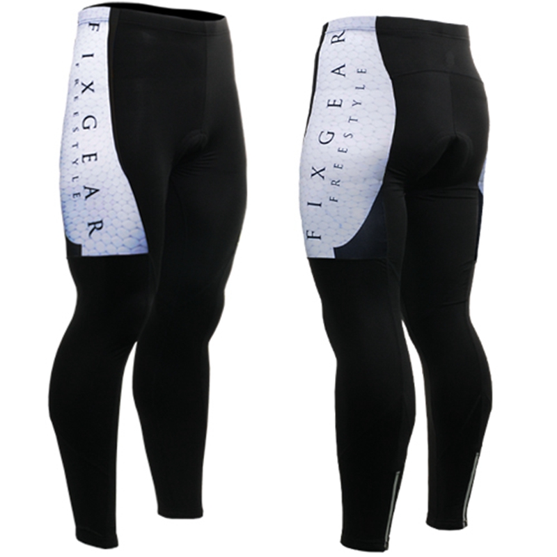 

Men Bike Cycling pants Clothing 3D Silicone Padded Riding Bicycle trousers Pants S-3XL, As pic