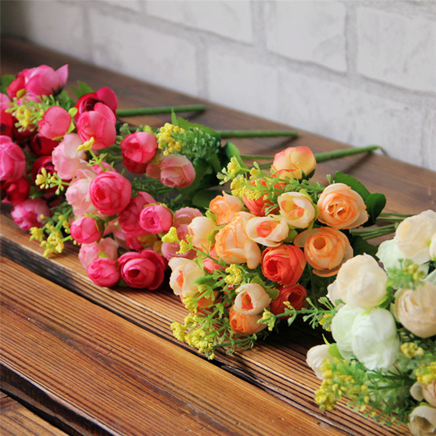 

Pastoral Style Artificial Flower Artificial Bouquet Flowers Home Decoration Wedding Decorative Flowers