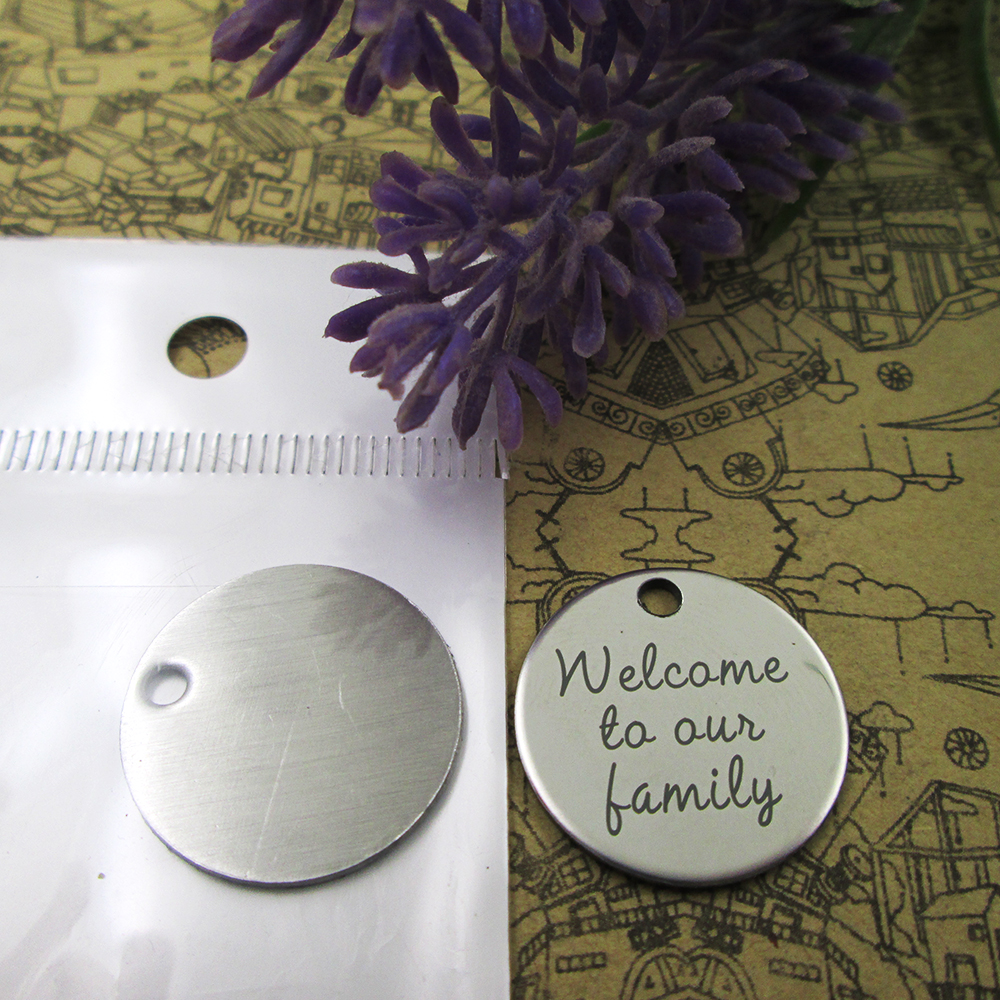 

40pcs--"Welcome to our family"stainless steel charms more style for choosing DIY Charms pendants for necklace