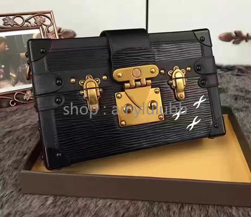 

Wholesale new clutch Box Handbags for women Evening Bags Excellent Quality Leather purse Fashion Box Brick Messenger lady Shoulder Bag, Red