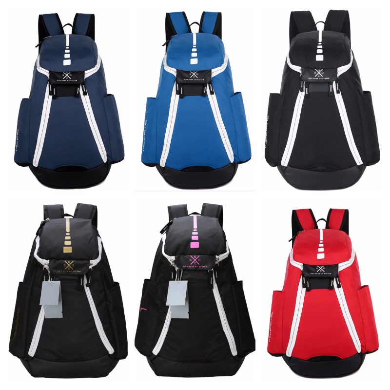 

Fashion Unisex Backpacks Large Capacity Travel Knapsack Student Schoolbags Boys Basketball Backpack Waterproof Stuff Sacks Good Quality, Red