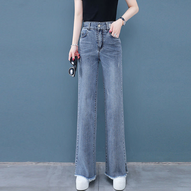 

Woman Jeans High Waist Clothes Wide Leg Denim Clothing Blue Streetwear Vintage Quality 2020 Fashion Harajuku Straight Pants, Style 1
