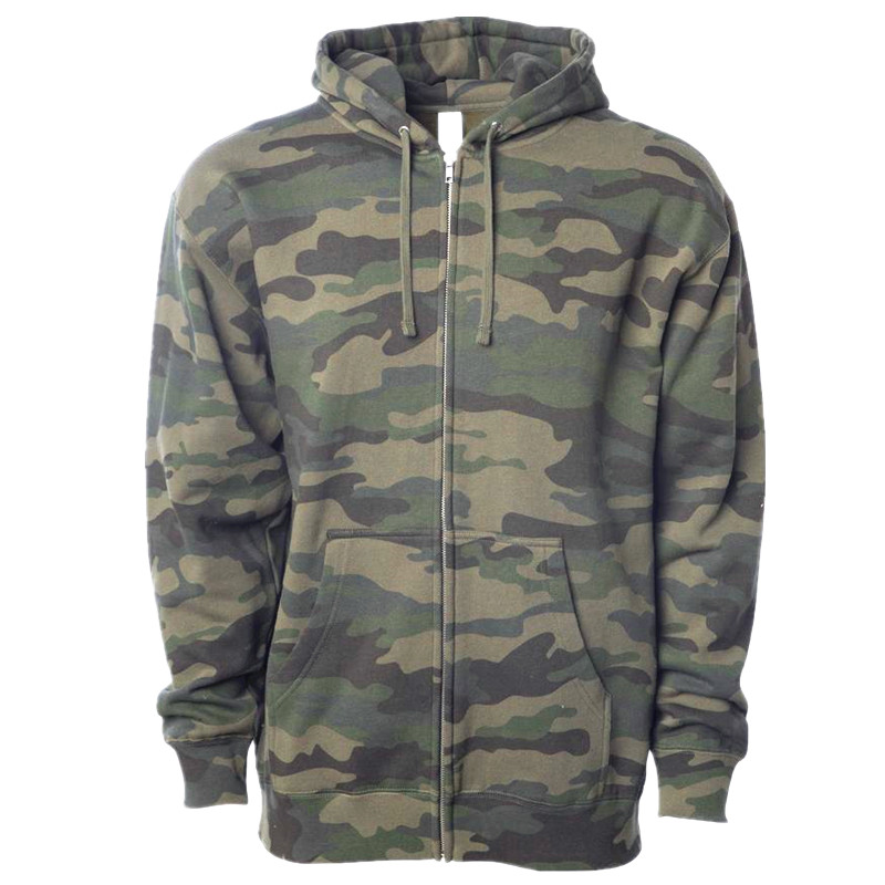 

Men's Army Camouflage Zip Hoodie Sweatshirt USA Size S-3XL (Print Faulty, As pic