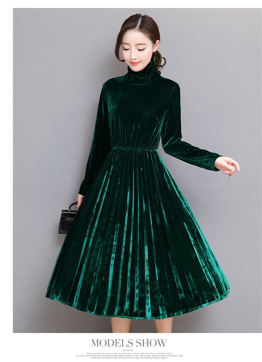 long sleeve turtleneck dress plus size