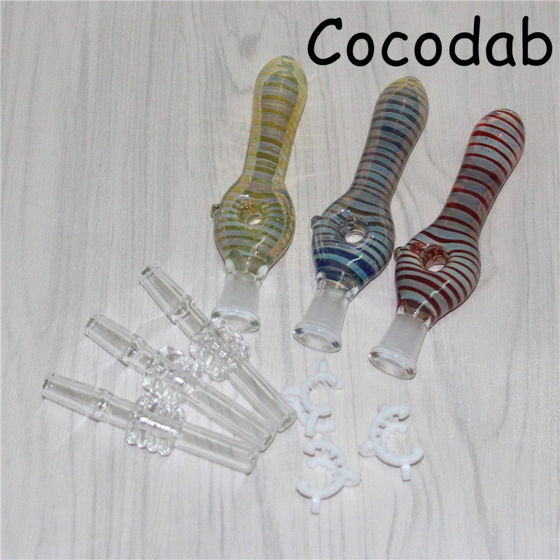

Glass Nectar Collector with 10mm Quartz Tips Keck Clip Glass Reclaimer Ashcatcher Nector Collector Kit for Smoking