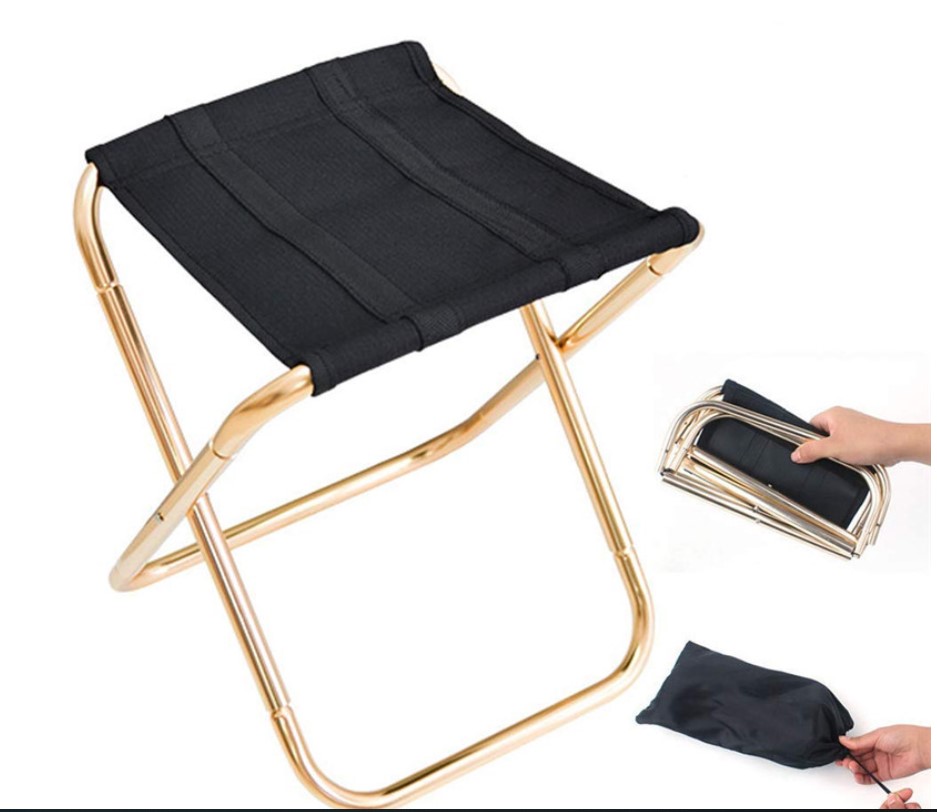 

Portable Aluminum Folding Chair Outdoor Fishing Seat 600D Oxford cloth Camping Picnic Climbing BBQ Seat fishing Painting Tool Ultra Light