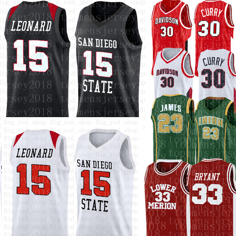 

Kawhi 15 Leonard San Diego State Aztecs College Jersey NCAA Mens Stephen 30 Curry Basketball Kevin 35 Durant 23