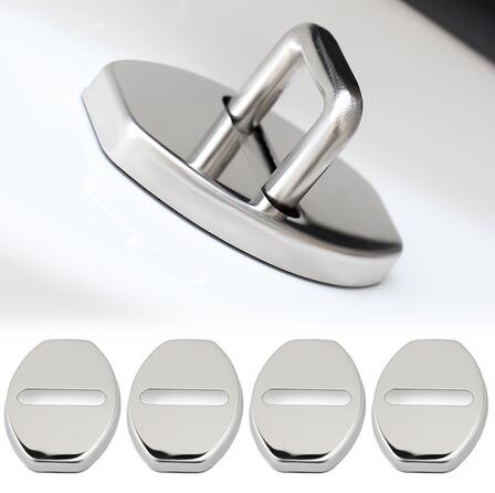 4 pièces couvercle de serrure de porte de voiture en acier inoxydable pour VW Volkswagen Jetta MK5 MK6 Golf 5 6 7 Scirocco CC Passat B5 B6 B7 B8