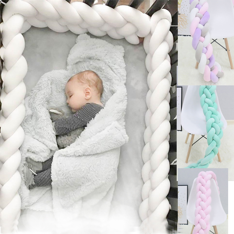 baby braided cot bumper