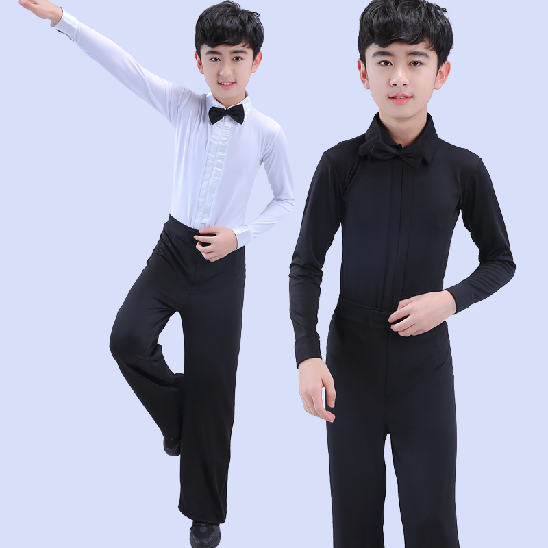 

Children's Latin dance new autumn and winter costumes children's games show clothing boys clothing students dance clothes