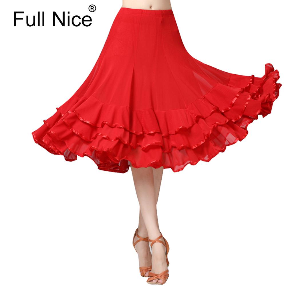 

Women's Latin Salsa Tango Rumba Cha Cha Ballroom Dance Dress Skirt Black Purple Square Dance Latin Dancewear for Women/Girls