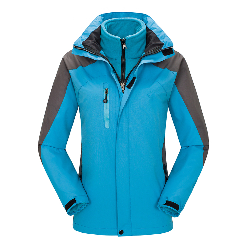 Women's Ski Jacket Winter Jackets Waterproof 3 in 1 Mountain Coat Windproof Hooded Rain Jackets with Inner Warm Fleece Coat