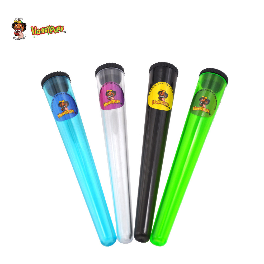 

Tobacco Plastic Doob Tube Stash Jar 115mm Herb Container Honeypuff Cigarette Rolling Cone Paper Tube Pill Box Pre Roll