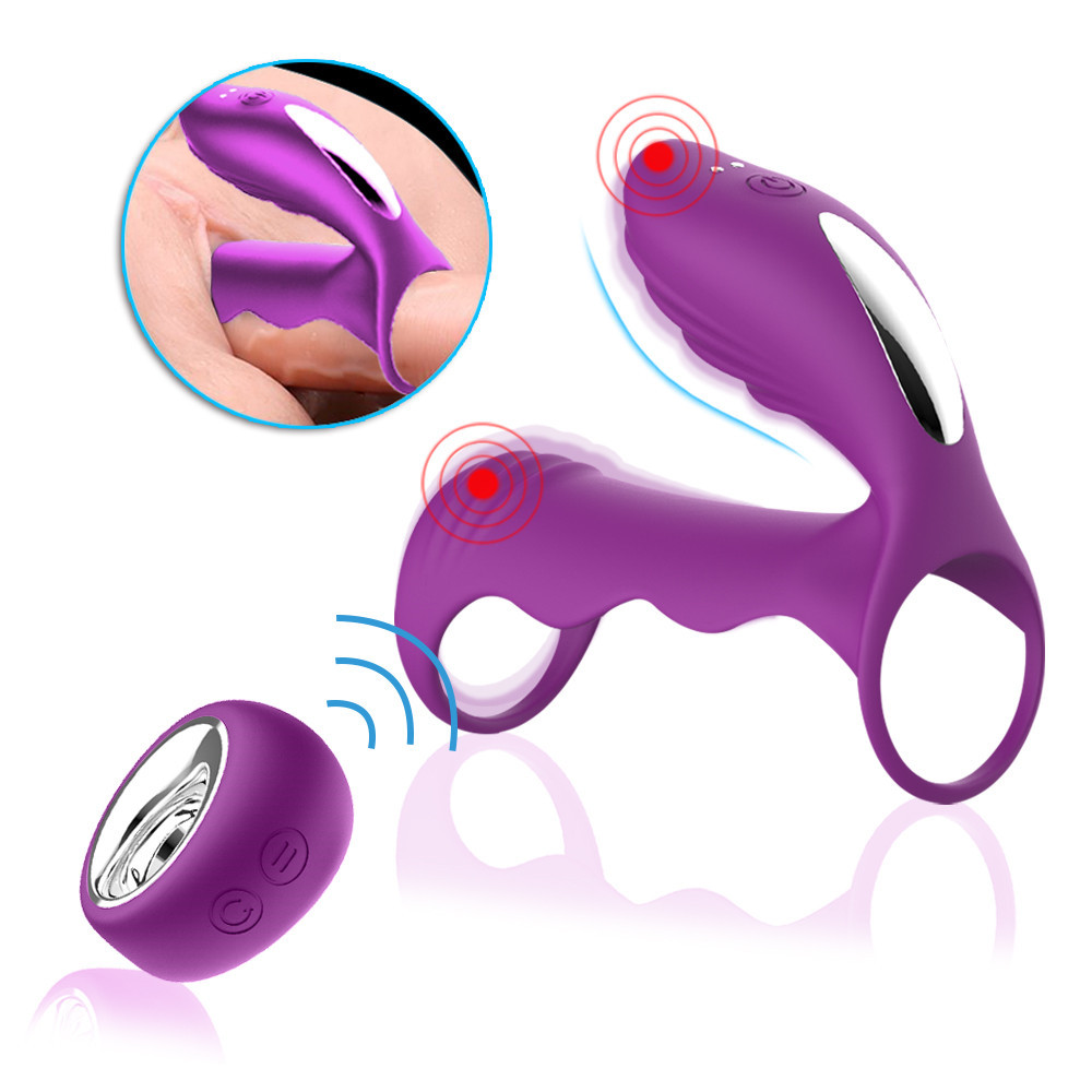 Penis Ring Delay Ejaculation Male Vibrating Cock Rings Vibrator Clitoris G spot Stimulator Sex Toys for Men Women Sex Cockring T200511