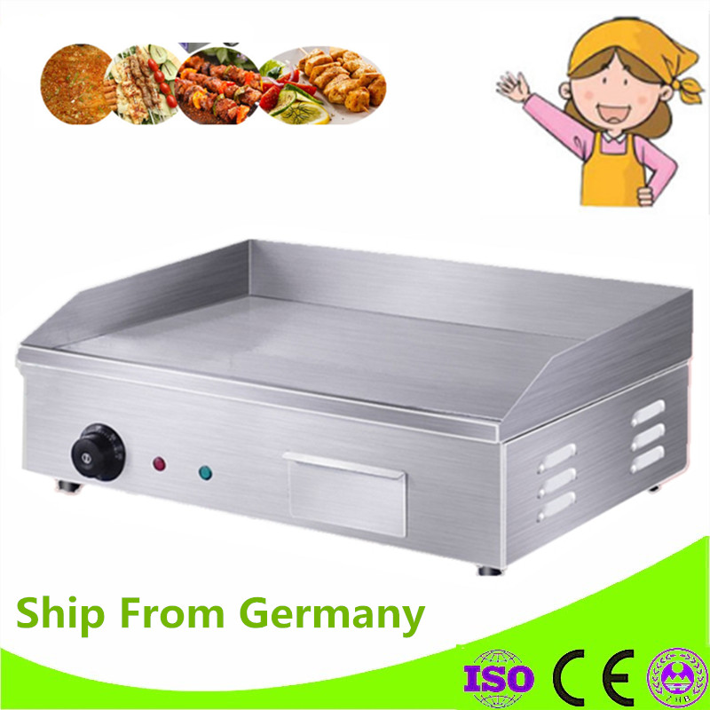 

110V/220V Commercial Electric Grill With Temperature Control Convenient To Operate Stainless Steel Electric Griddle Flat Plate