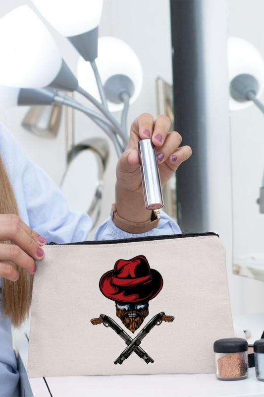 

Angemiel Clutch Capped Armed Skull Makeup Bag