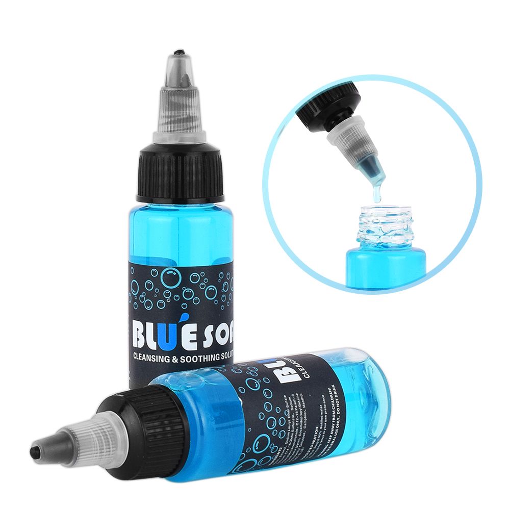 

40ml Blue Soap After Care Cleaning Water For Tattoo Cleansing Soothing Solution Clean Skin Relieve Tattoo Supplies