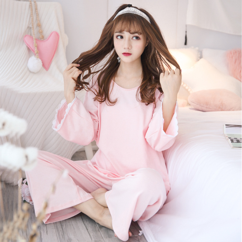 

New Autumn Winter Women Pyjamas Thin Long Sleeve Pajamas Set Student Tracksuit Tops Female Pyjamas Sets Night Suit Sleepwear