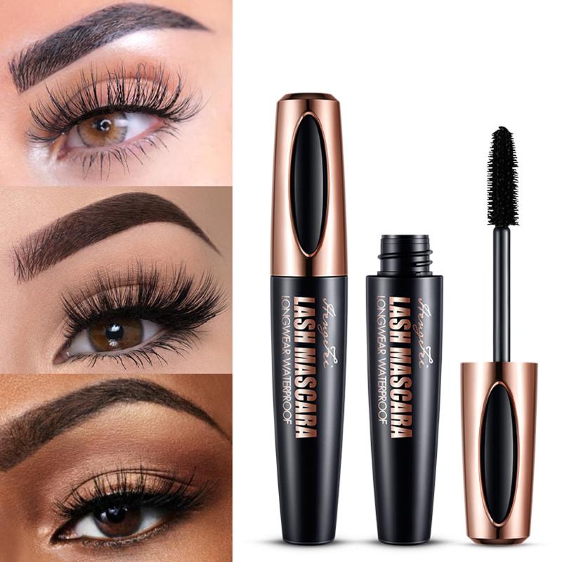 

2019 3D Silk Fiber Lash Mascara Waterproof Rimel Mascara Eyelash Extension Black Thick Lengthening Eye Lashes Cosmetics, Pink