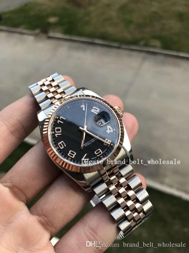 

2020 High-quality black pattern digital dial 40 116231 two-tone gold stainless steel sapphire glass luxury automatic men's watch watch