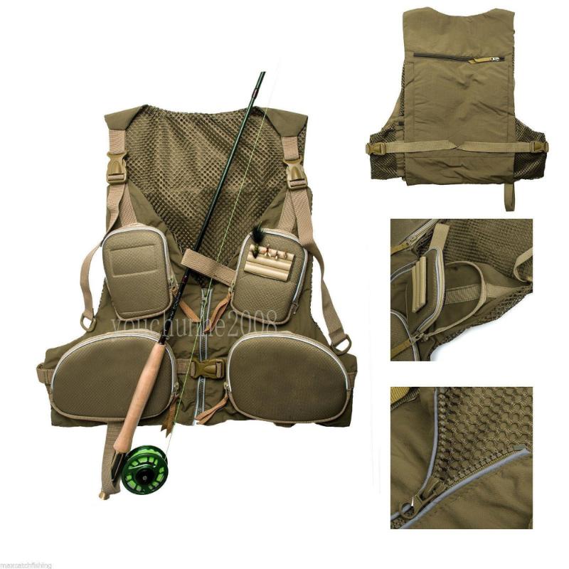 

OUTDOORS SUPER LIGHT ADJUSTABLE FISHING VEST GENERAL SIZE QUICK-DRY store, As pic