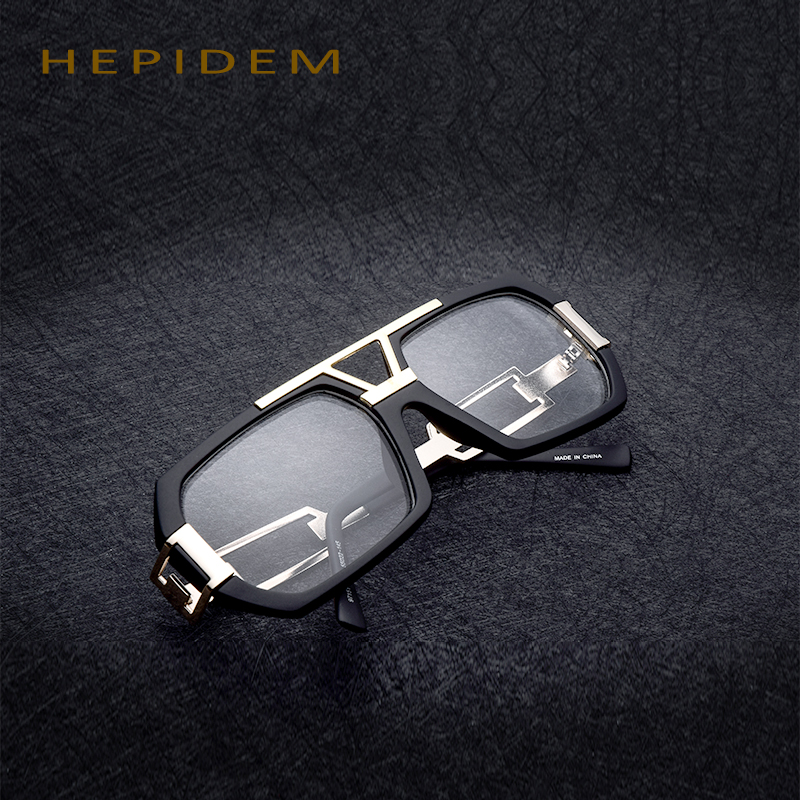 

Wholesale-Men Big Frame Eyeglasses Couple Women Brand Designer Oversized Glasses Brad Pitt Spectacles with Clear Lens box