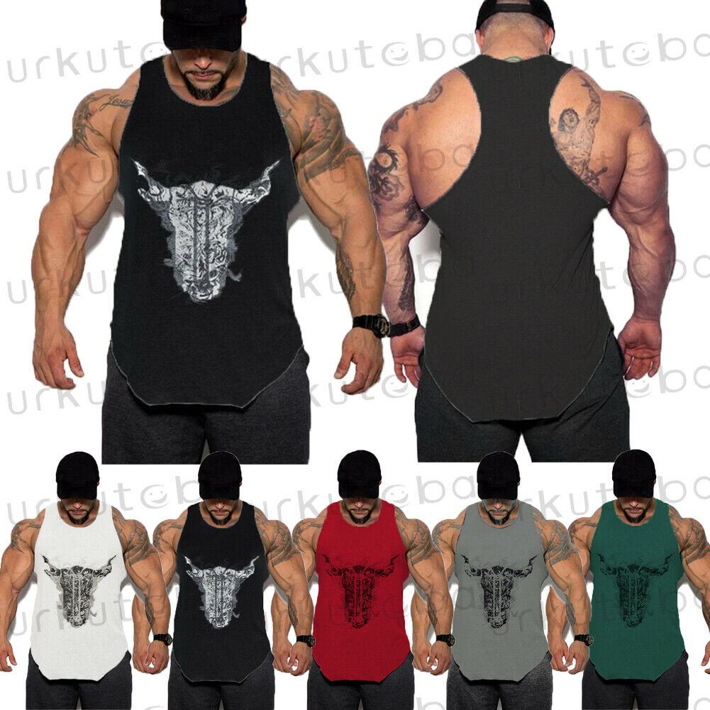 

2019 Men Gym Clothing Bodybuilding Stringer Hoodie Tank Tops Muscle Hooded T-Shirt Shoulder Slim Fit Hooded Sleeveless Vest, Black