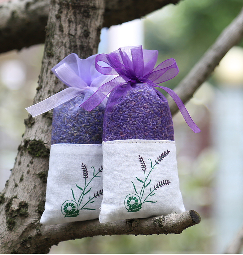 

Purple Cotton Organza Lavender Sachet Bag DIY Dried Flower Sweet Bursa Wardrobe Mouldproof Gift Bag lin4577