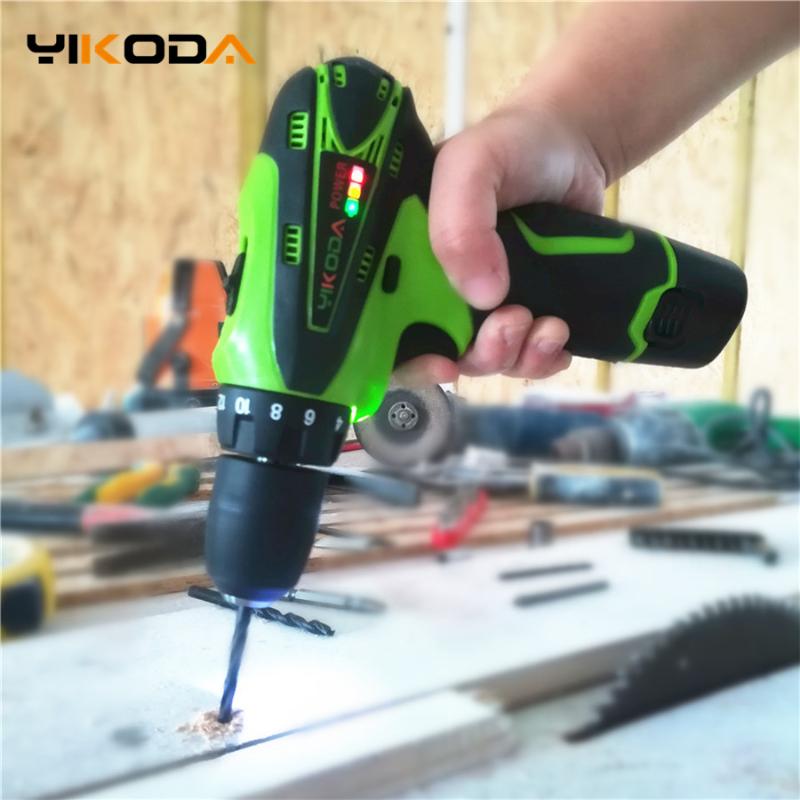 

YIKODA 12V Electric Screwdriver Rechargeable Lithium Battery Parafusadeira Furadeira Cordless Drill Multi-function Power Tools