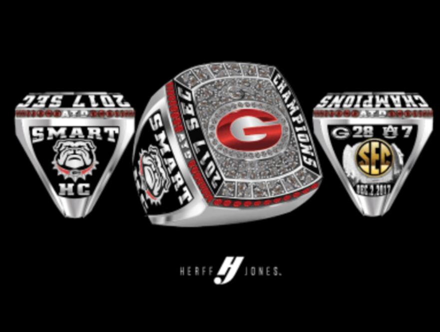 

2017 Georgia Bulldogs SEC World Champions Team Championship Ring Men Fan Gift 2019 wholesale 2020 Drop Shipping