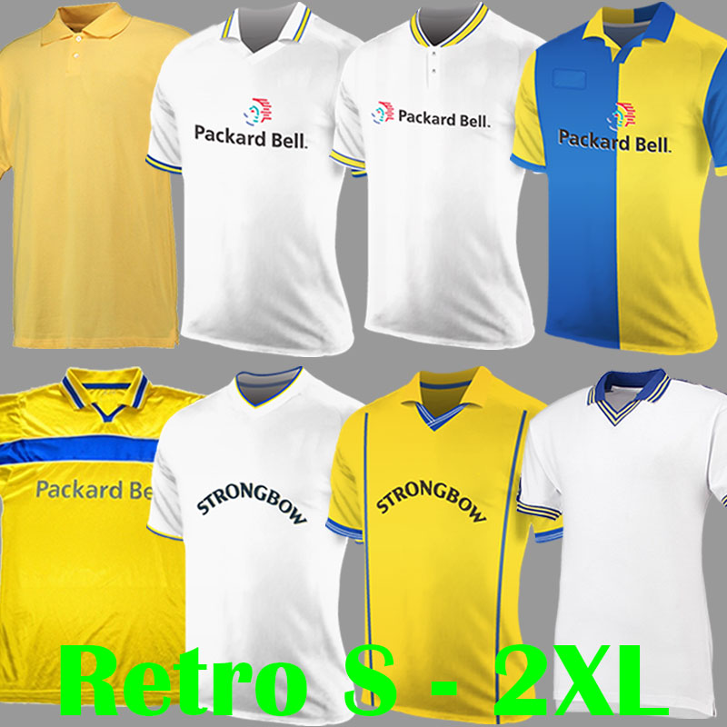 

1997 1998 1999 Leeds Retro soccer jerseys United Vintage Home White LUFC 2000 2002 Vintage Classic Soccer Shirts football kits Uniforms, 00/02 home