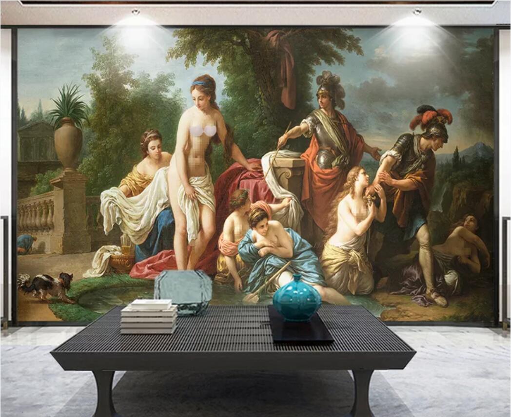 

3d room wallpaper custom photo mural European classical palace character background wall wallpaper for walls 3 d, Non-woven fabric