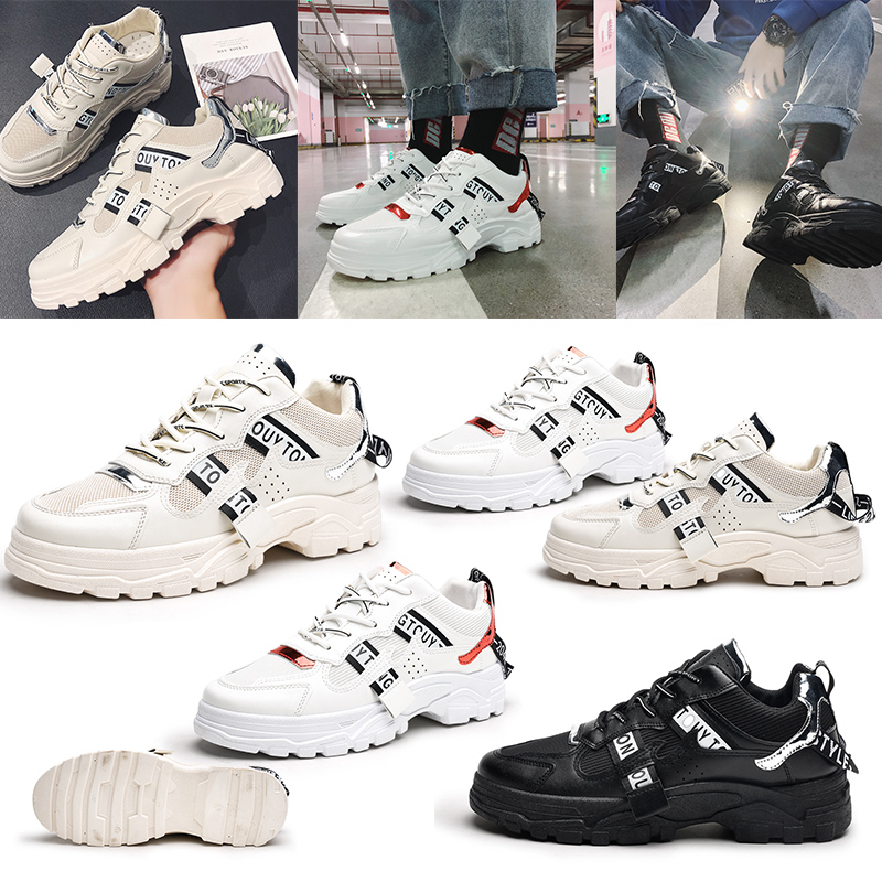 

athletic style women men running shoes triple white black brown breathable net surface comfortable trainer sport designer sneakers 39-44, A3