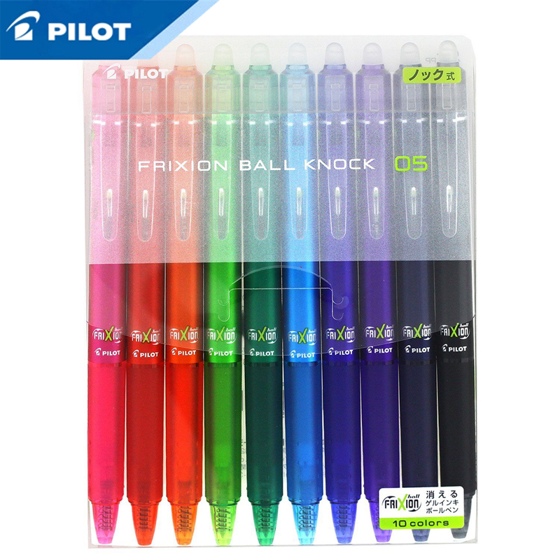 

PILOT Frixion Series 10-color Suit LFBK-23EF Hot Erasable Pen Color Press Gel Pen Temperature Control Ink Student Stationery