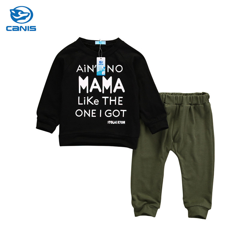 

2PCS Kids Baby Toddler Boy Clothes Set T-shirt Tops Pants Leggings Outfits, Multi