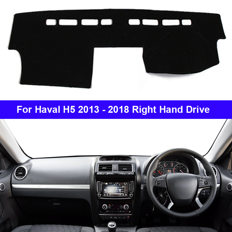 

For Haval H5 2013 - 2018 LHD RHD Car Auto Inner Dashboard Cover Dash Mat Carpet Rug 2 Layers Sunshade Auto Cape 2017 2016 2015