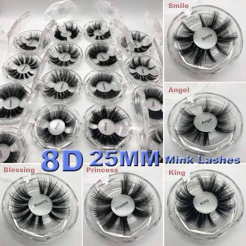 

2019 16 styles 5D Mink Hair 25mm False Eyelashes Thick Long Messy Cross Eye Lashes Extension Eye Makeup Tools
