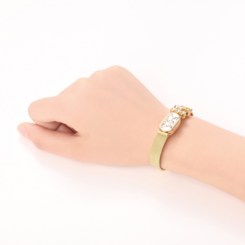 

Ornaments Lovers Bracelet Stainless Steel Watchband Personality Originality Keeper Bracelet