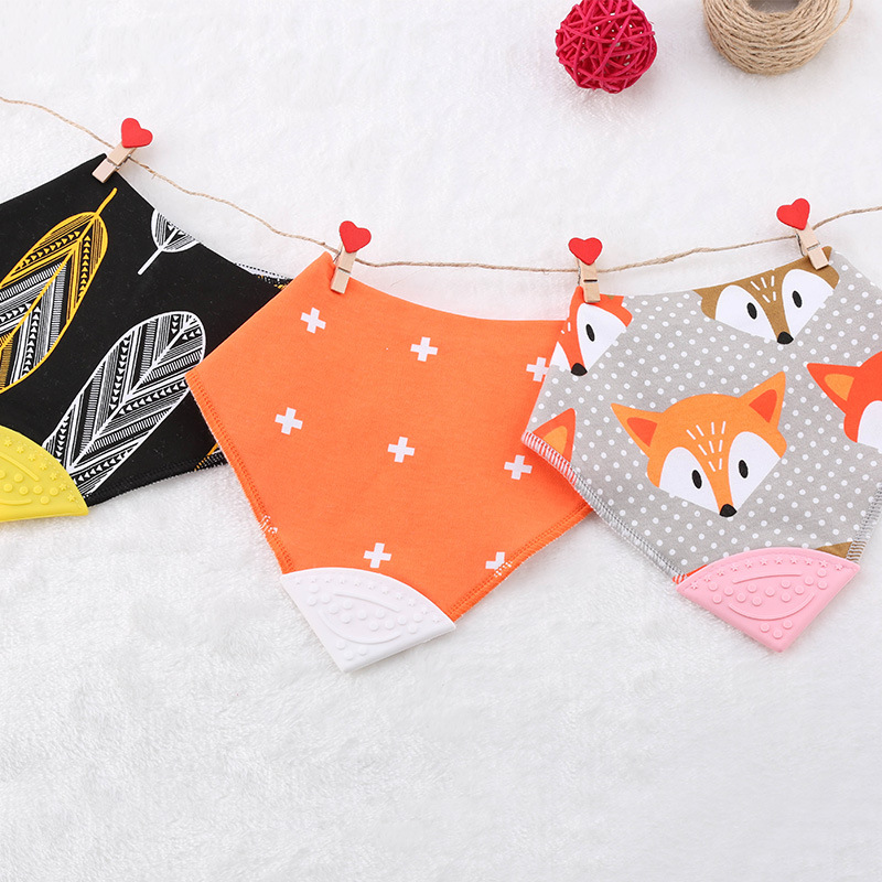 Drooling and Teething Gift Set For Girls Jewel Set baby bandana bibs 100% Organic Cotton Baby Bandana Drool Bibs-image-460061281