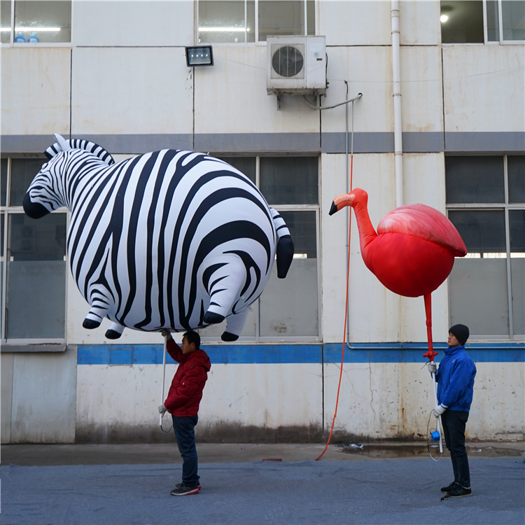 

Customized Inflatable Balloon Animals Leopard Giraffe Zebra Crocodile For City Parade or Music Party Decoration