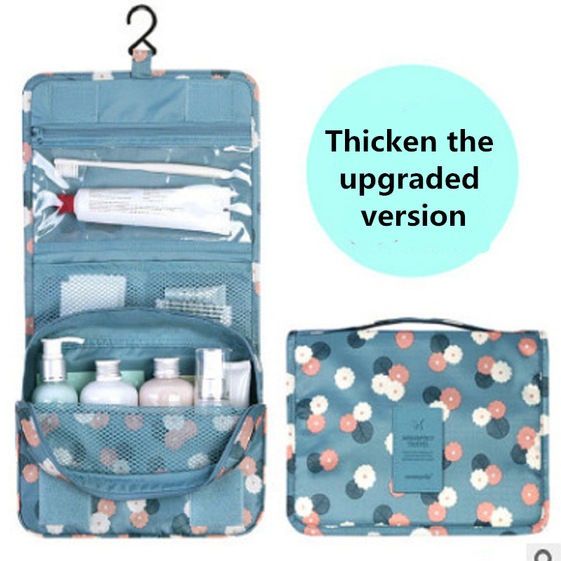 

DDPT High quality Make up bag Hanging Cosmetic Bags Waterproof Large Travel Beauty Cosmetic Bag Personal Hygiene Organizer, Khaki