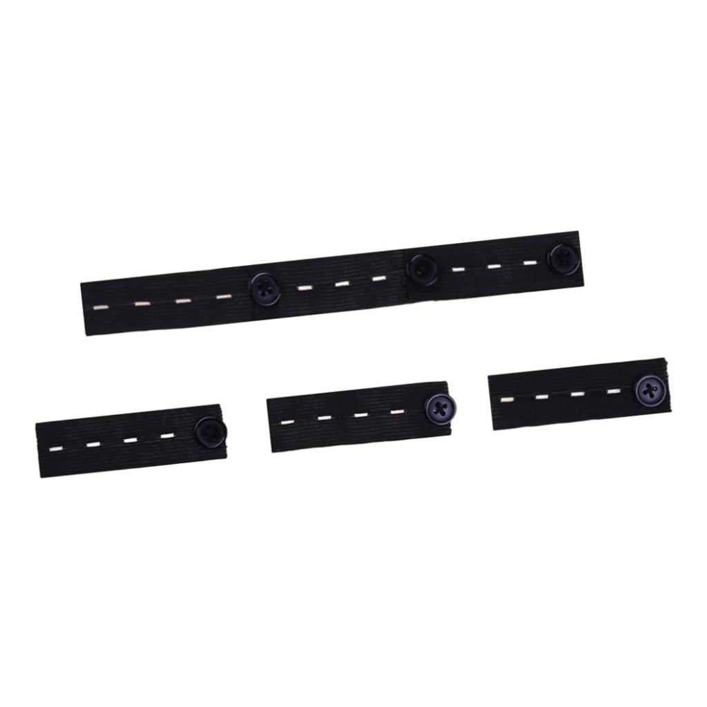 

6pcs Elastic Pants Waist Extenders Sewing Fasteners For Pants Jeans