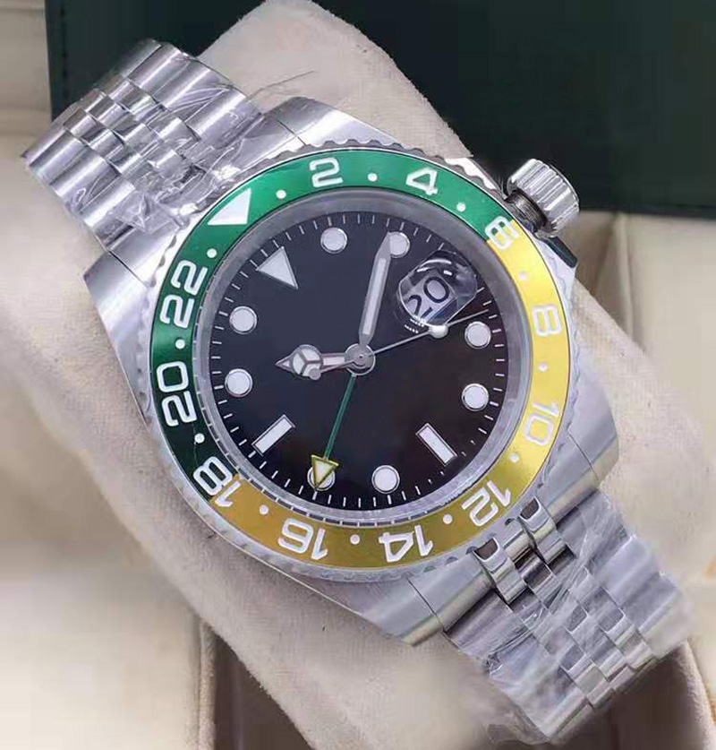 

High Quality Luxury Mens Watches 126710 Batman 40MM Sapphire Glass Black Dial 316 Stainless Steel Strap Stylish Gentleman's Watch, Green