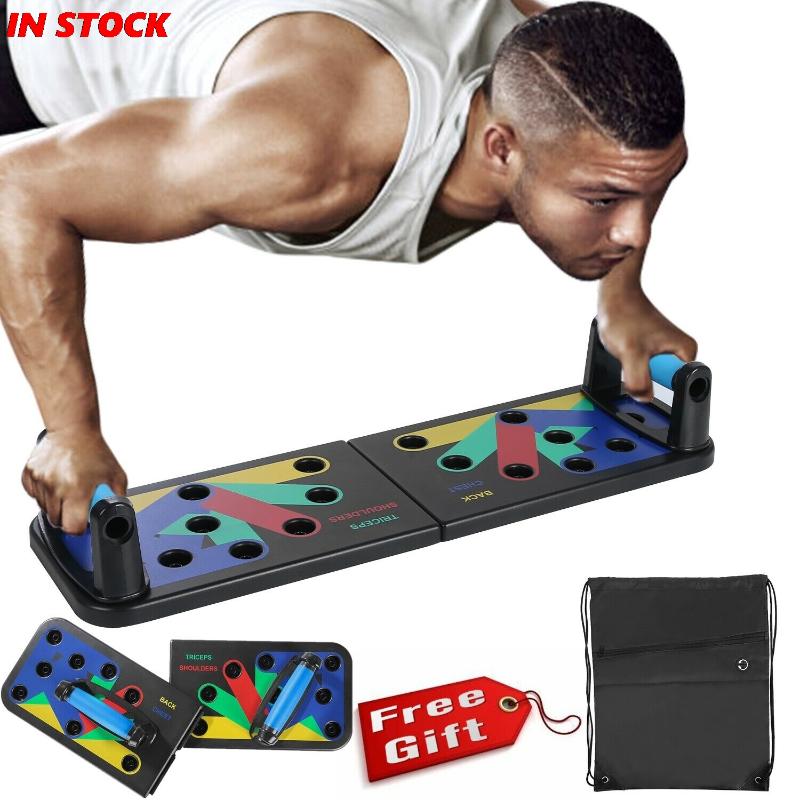 

Power Press Push Up Muscle Board System Pushup Stands Foldable Board, Beige