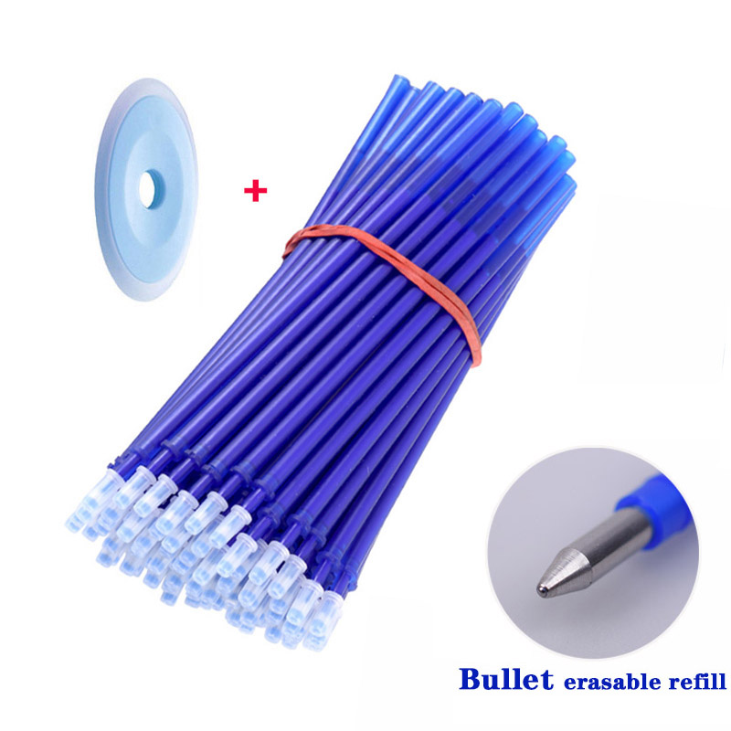 

20pcs/set Point Erasable Pen Refills Rods 0.5mm Blue Black Ink Erasable Gel Pen for School Office Writing Stationery