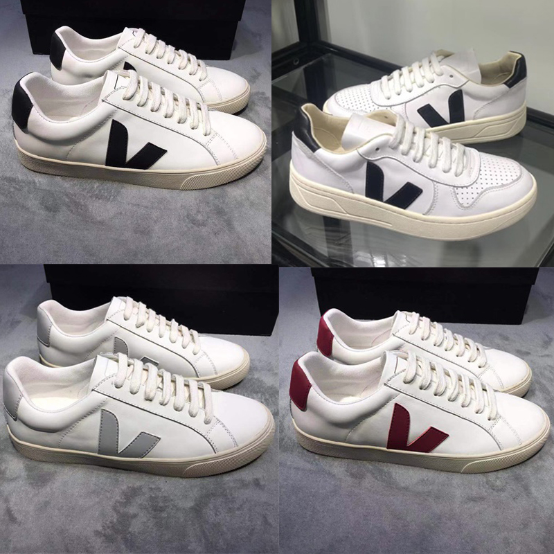

Men Designer Sneakers V10 Leather Trainers Fashion Men Women Vintage Low-top Casual Shoes Luxury Extra White Calfskin Party Wedding Shoes, Black