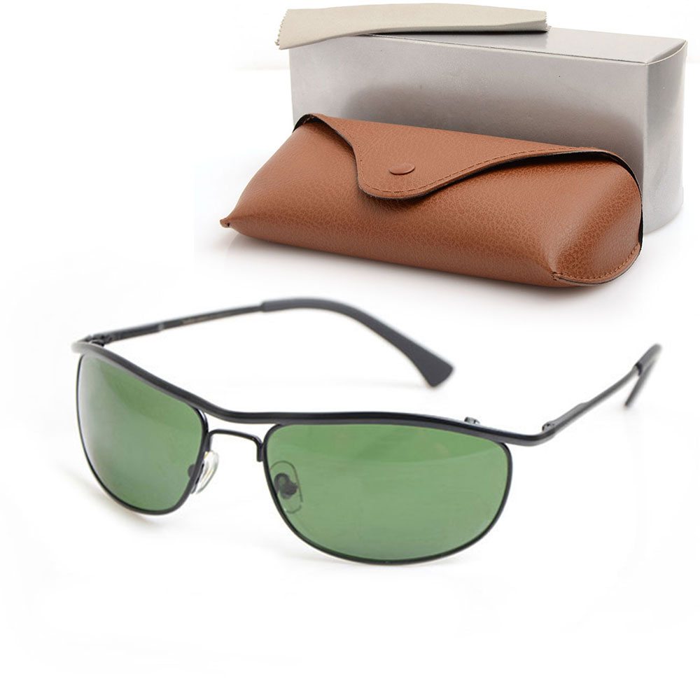 

New metal Frame Sunglasses for 8012 Mens Sunglasses Glass Lens glasses Brand womens Sunglasses Outdoor sports Sun glasses with cases boxs