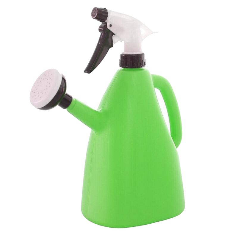 

2 in 1 Plastic Watering Can Indoor Garden Plants Pressure Spray Water Kettle Adjustable Sprayer 1L PI669, Red